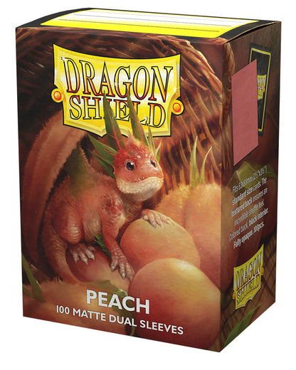 DS - Standard Dual Sleeves: Peach [Matte] (100 Sleeves)