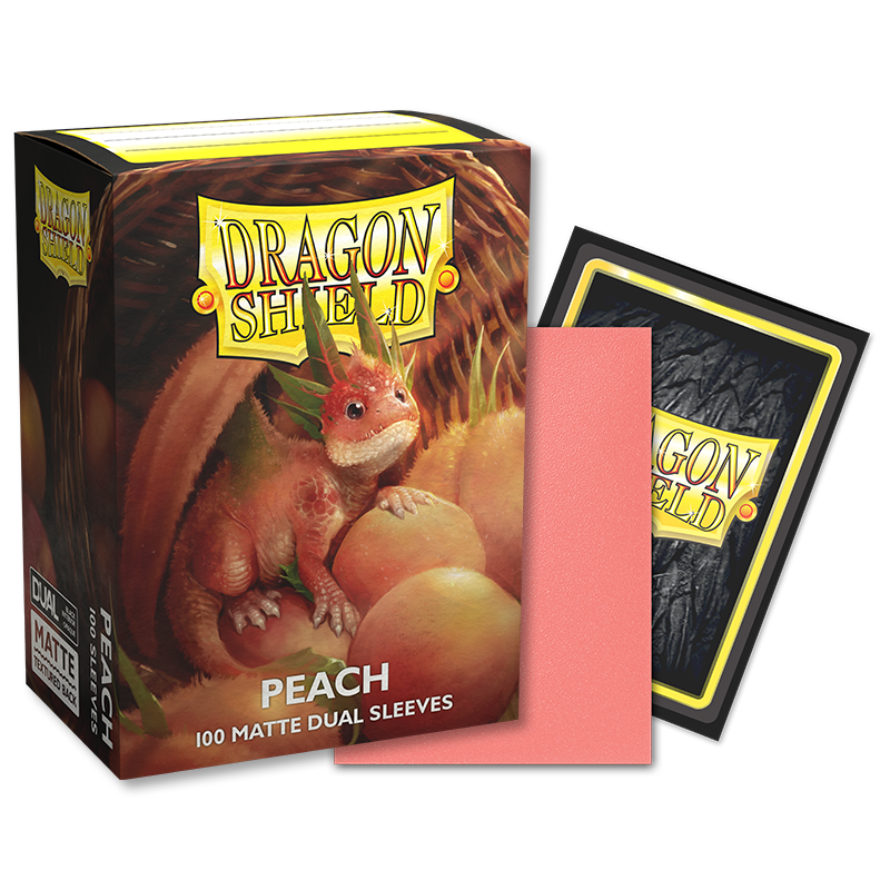 DS - Standard Dual Sleeves: Peach [Matte] (100 Sleeves)